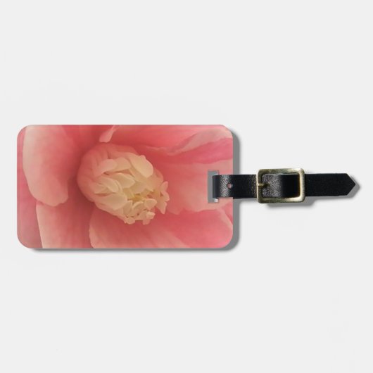 Pink Camellia Gepäckanhänger (Vorderseite horizontal)
