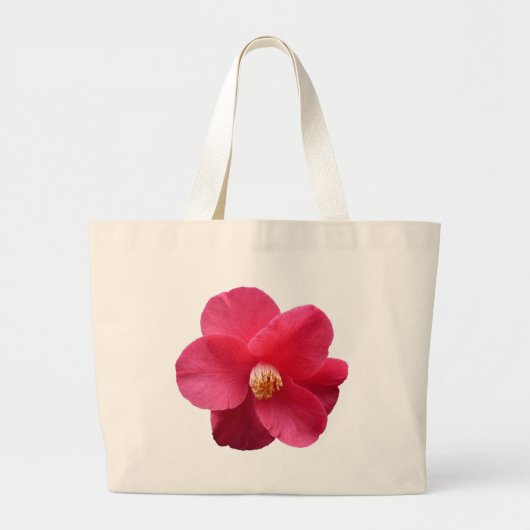 Pink Camellia Jumbo Stoffbeutel (Vorne)