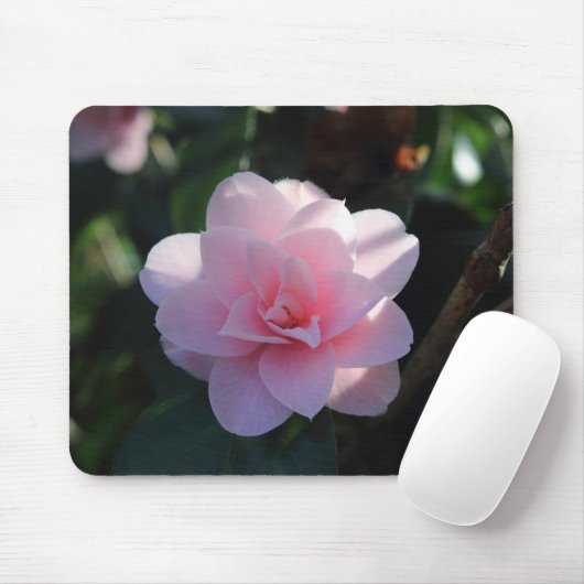 Pink Camellia Mousepad (Mit Mouse)