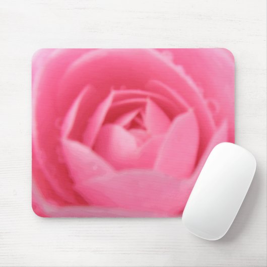Pink Camellia Mousepad (Mit Mouse)