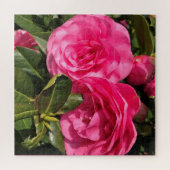 Pink Camellia Puzzle (Horizontal)