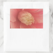 Pink Camellia Rechteckiger Aufkleber (Tasche)