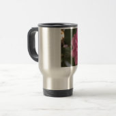 Pink Camellia Reisebecher (Vorderseite Links)