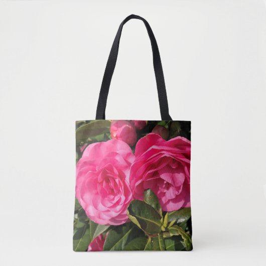 Pink Camellia Tasche (Vorderseite)