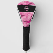 Pink Camo Hunter Camouflage Initial Monogram Golf Headcover (Vorderseite)