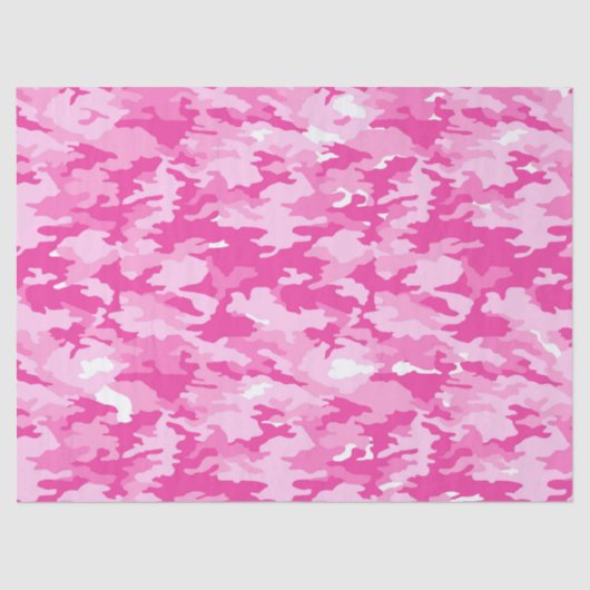 Pink Camo Pattern – Breast Cancer Awareness Seidenpapier (Vorderseite)