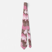Pink Camo Tarouflage Pattern Krawatte (Vorderseite)