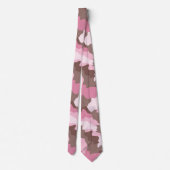 Pink Camo Tarouflage Pattern Krawatte (Rückseite)