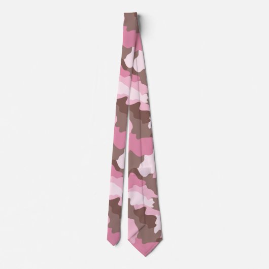 Pink Camo Tarouflage Pattern Krawatte (Rückseite)