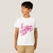 Pink Camoflage Snowmobiler T-Shirt (Vorne ganz)