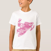 Pink Camoflage Snowmobiler T-Shirt (Vorderseite)