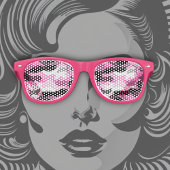 Pink Camoflauge Sonnenbrille
