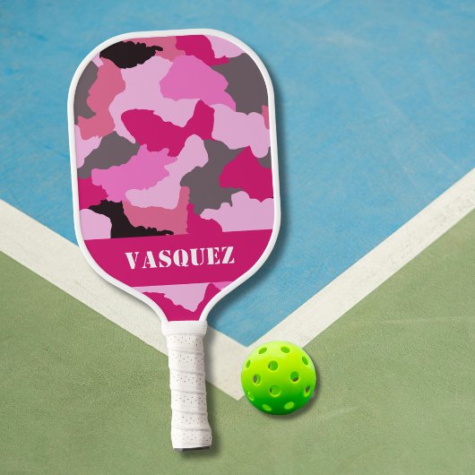 Pink-Camouflage anpassen | Pink Camouflage Pickleball Schläger