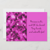 Pink Camouflage Baby Girl Birth Annoucement Ankündigung (Vorderseite)