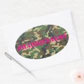Pink Camouflage Bachelorette Hashtag Stickers (Umschlag)