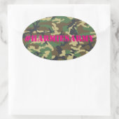 Pink Camouflage Bachelorette Hashtag Stickers (Tasche)