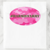 Pink Camouflage Bachelorette Hashtag Stickers (Tasche)