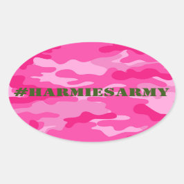 Pink Camouflage Bachelorette Hashtag Stickers