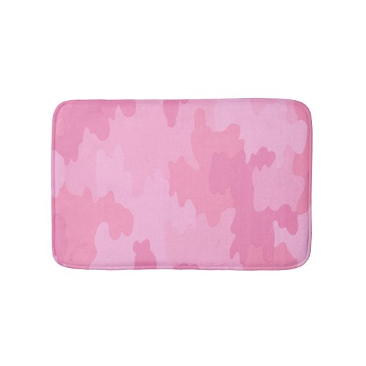 Pink Camouflage Bath Mat Badematte (Vorderseite)