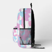 Pink Camouflage Bedruckter Rucksack (Rechts)