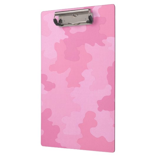 Pink Camouflage Clipboard Klemmbrett (Links)