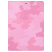 Pink Camouflage Clipboard Klemmbrett (Rückseite)