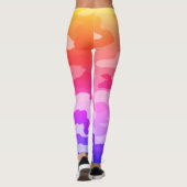 Pink Camouflage Custom Leggings (Rückseite)