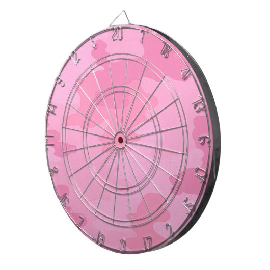 Pink Camouflage Dart Board Dartscheibe (Vorderseite rechts)