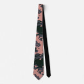 Pink Camouflage Design Krawatte (Vorderseite)