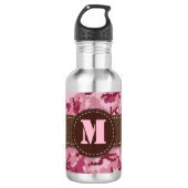 Pink Camouflage Edelstahlflasche (Vorderseite)