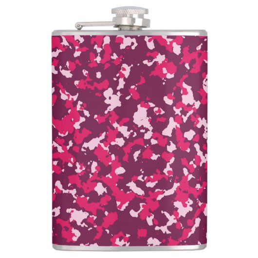 Pink Camouflage Flachmann (Vorderseite)