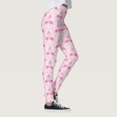 Pink Camouflage Flamingo Valentine's Day Leggings (Rechts)