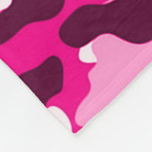 Pink Camouflage Fleece Blanken (Ecke)