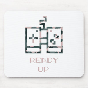 Pink Camouflage Gamecontroller - Erlebter Gamer Mousepad