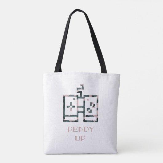 Pink Camouflage Gamecontroller - Erlebter Gamer Tasche (Rückseite)