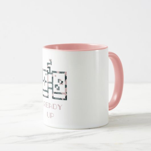 Pink Camouflage Gamecontroller - Erlebter Gamer Tasse (VorderseiteRechts)
