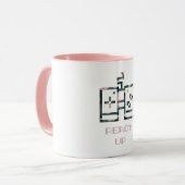 Pink Camouflage Gamecontroller - Erlebter Gamer Tasse (Vorderseite Links)