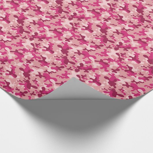 Pink Camouflage Geschenkpapier (Ecke)