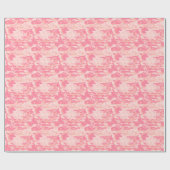 Pink Camouflage Geschenkpapier (Flach)
