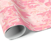 Pink Camouflage Geschenkpapier (Rolleneckpunkt)