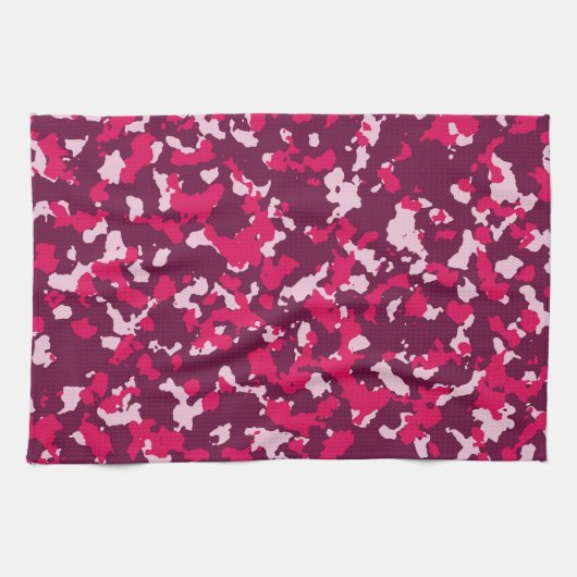 Pink Camouflage Geschirrtuch (Horizontal)