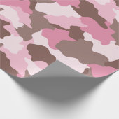 Pink Camouflage Girly Camouflage Geschenkpapier (Ecke)