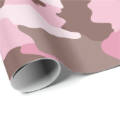 Pink Camouflage Girly Camouflage Geschenkpapier (Rolleneckpunkt)