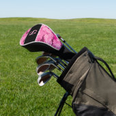 Pink Camouflage Hunter Camouflage Initial Monogram Golf Headcover (In SItu)