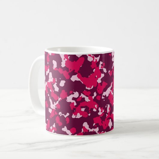 Pink Camouflage Kaffeetasse (Vorderseite Links)