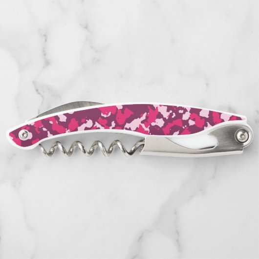 Pink Camouflage Kellnermesser (Rückseite)