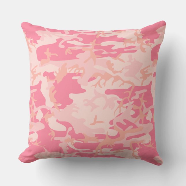 Pink Camouflage Kissen (Vorderseite)