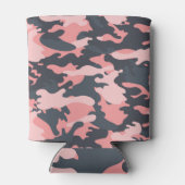 Pink Camouflage: Klassisches Vintages Muster Dosenkühler (Rückseite)