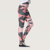 Pink Camouflage: Klassisches Vintages Muster Leggings (Rechts)