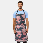 Pink Camouflage: Klassisches Vintages Muster Schürze (Getragen)